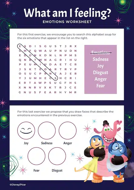 inside out emotions worksheet 1048941 340