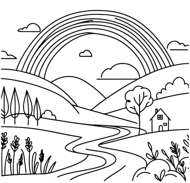 landscape cartoon line doodles sketch 323761 2132