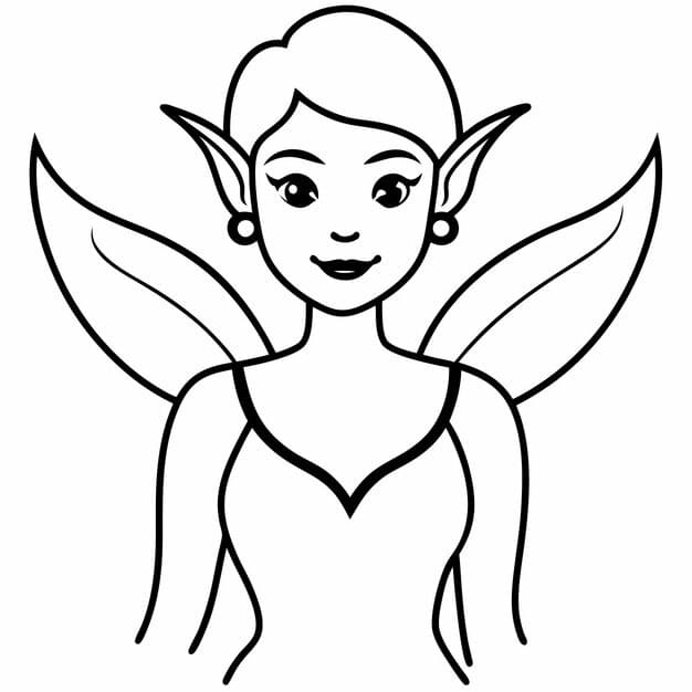 magical fairy elf vector line art icon illustration 946532 2037