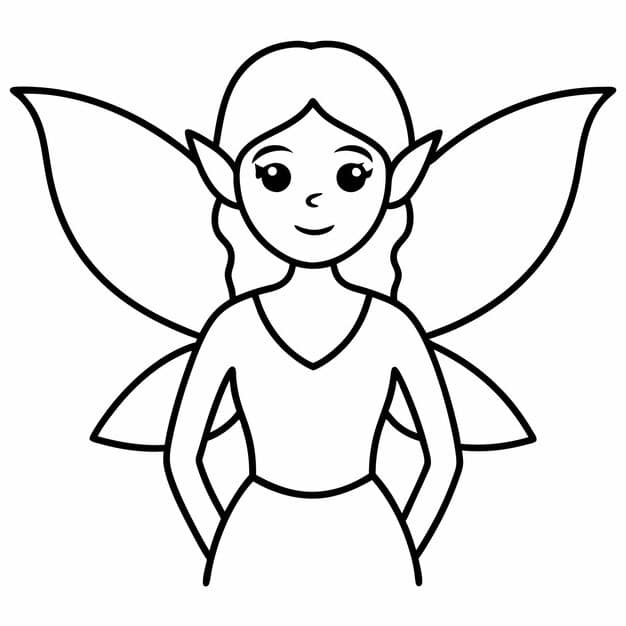 magical fairy elf vector line art icon illustration 946532 2043