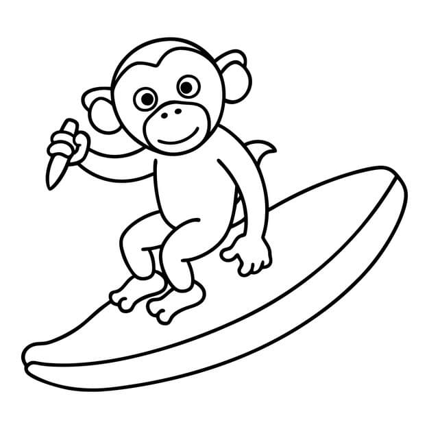 monkey skateboard with picture monkey it 1158381 3392