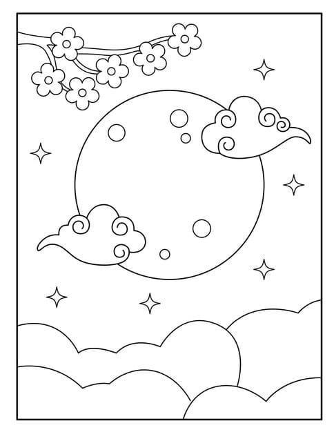 moon coloring pages kids 615978 350