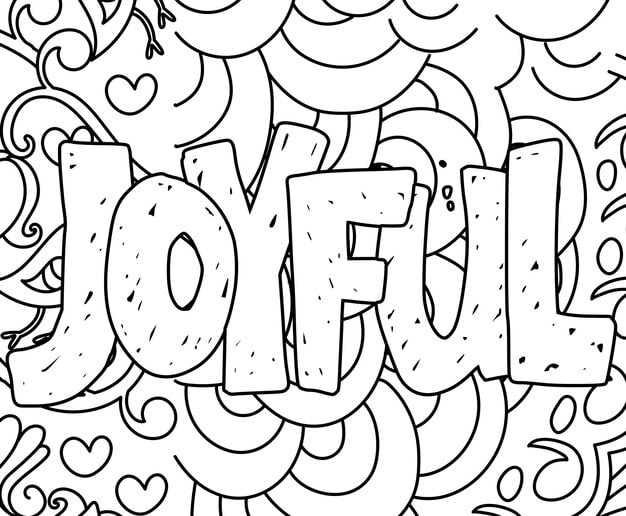 motivational word coloring page design line art coloring book page 542607 2026