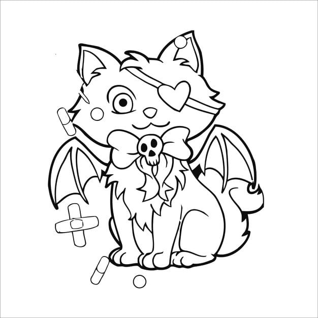 pastel goth creepy kawaii coloring page 645417 314