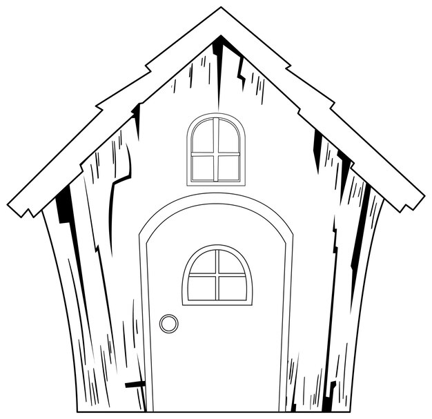 quaint cottage vector illustration 1308 163219