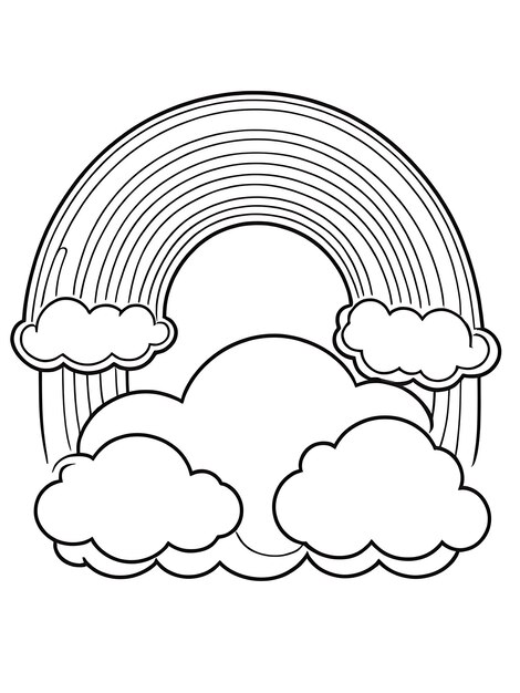 Rainbow Coloring page