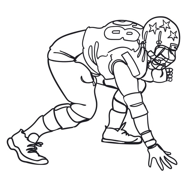 rugby player outline illustration 23 2150761253