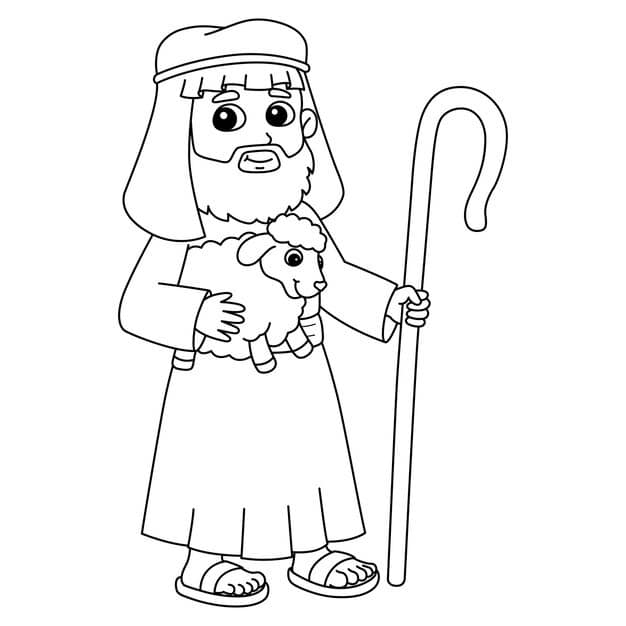 shepherd isolated coloring page kids 576561 8430