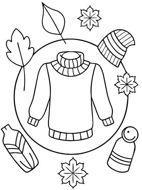 sweaters coloring pages cozy creative designs winter fun 579306 29014