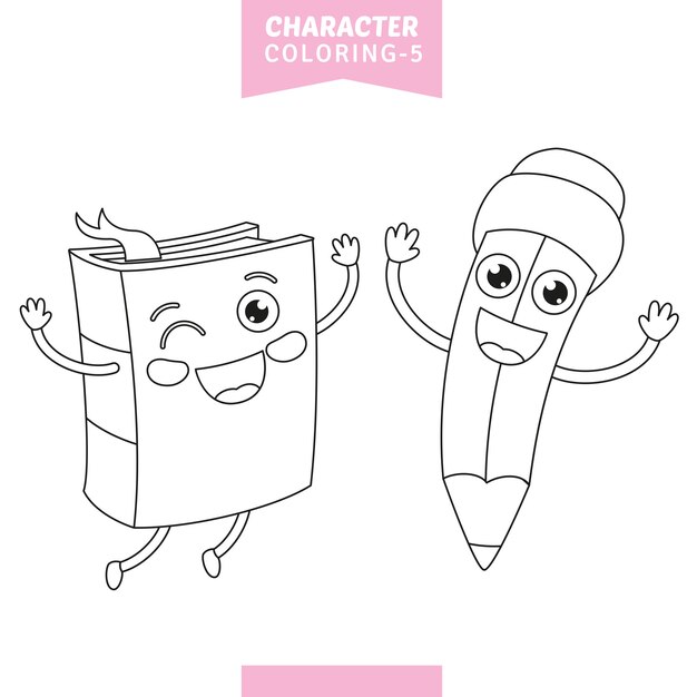 vector illustration character coloring page 29937 2516