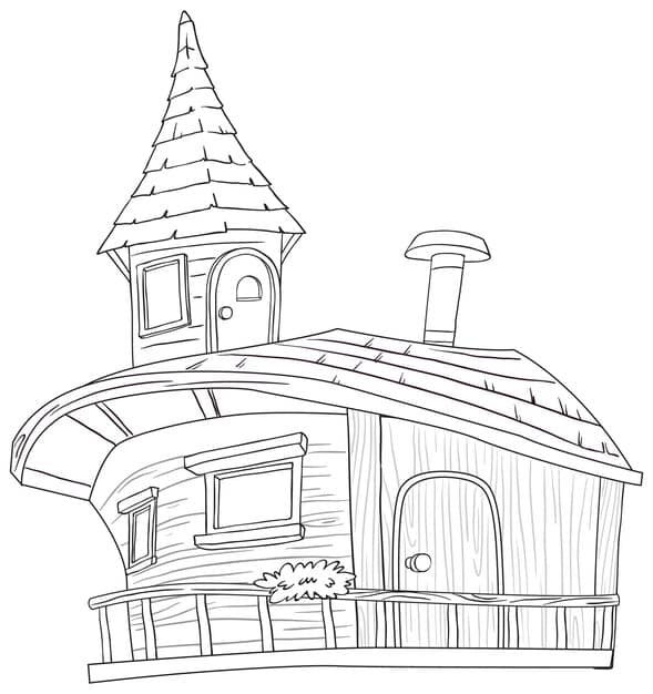 whimsical teapot house vector illustration 1308 165511