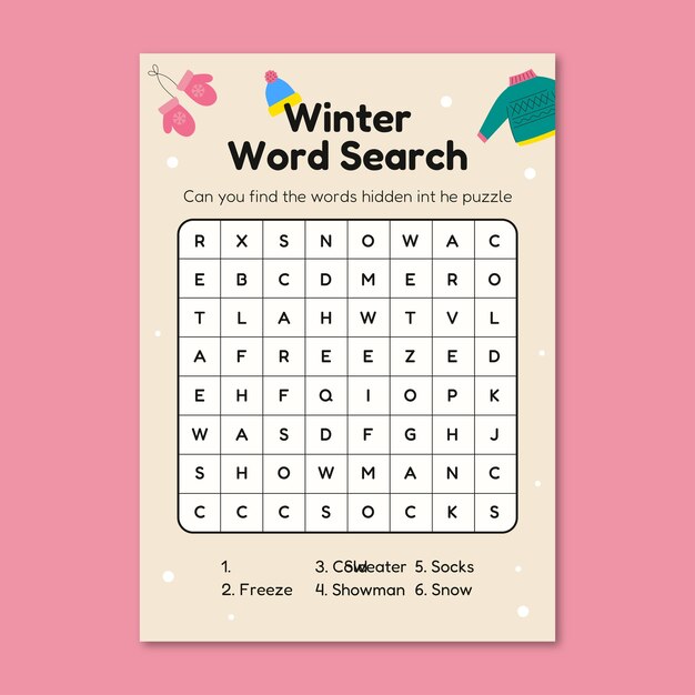 winter christmas worksheet template design 742173 28731