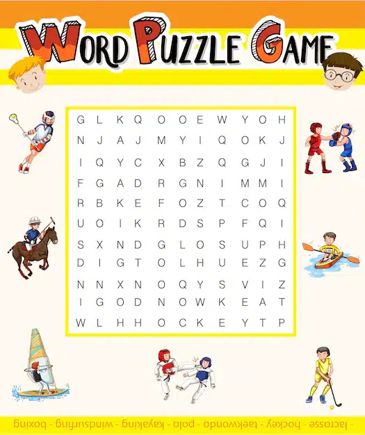 word puzzle game with sport theme 1308 39219