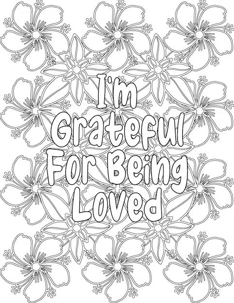 appreciation coloring pages floral coloring sheet personal growth kids adults 940253 441