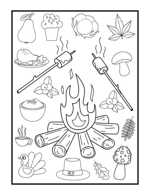 autumn coloring pages kids 443863 319