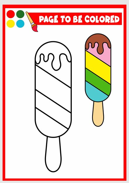 coloring book kids ice cream 533185 625