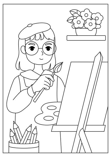 coloring page activity kids printable vector 445085 24