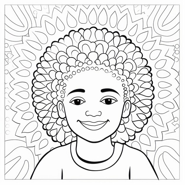 coloring page kids smiling 1028093 4731