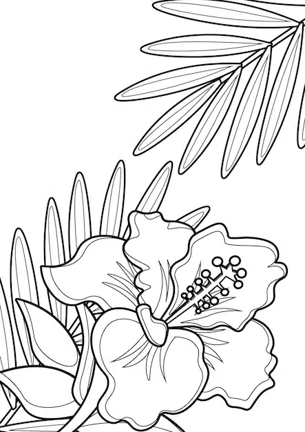 coloring pages kids a4 page tropical theme 616819 359