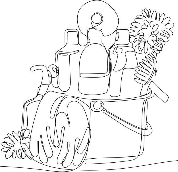 continuous one line drawing bottles liquid laundry detergent bleach fabric softener 399963 2592