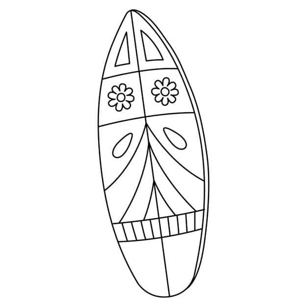 cute funny coloring page surfboard provides hours coloring fun children color this page is very easy suitable little kids toddlers 576561 10729