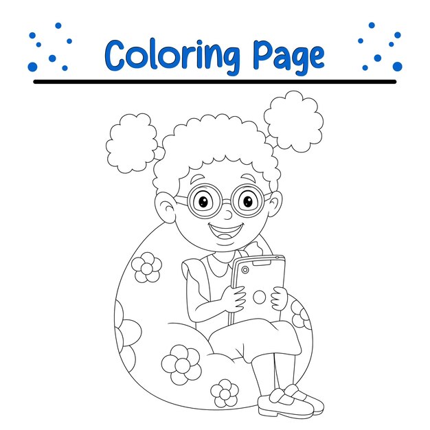 cute happy girl coloring page 920056 552