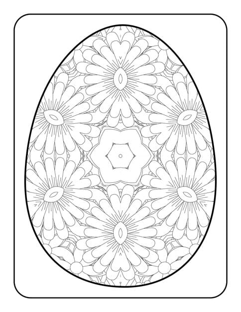 easter egg coloring page happy easter day coloring book page coloring page kids adults 606459 443