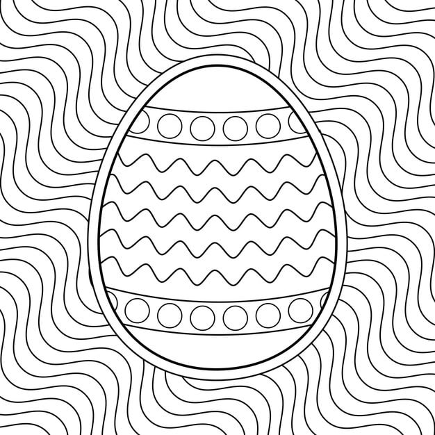 easter egg coloring page worksheet 635065 31