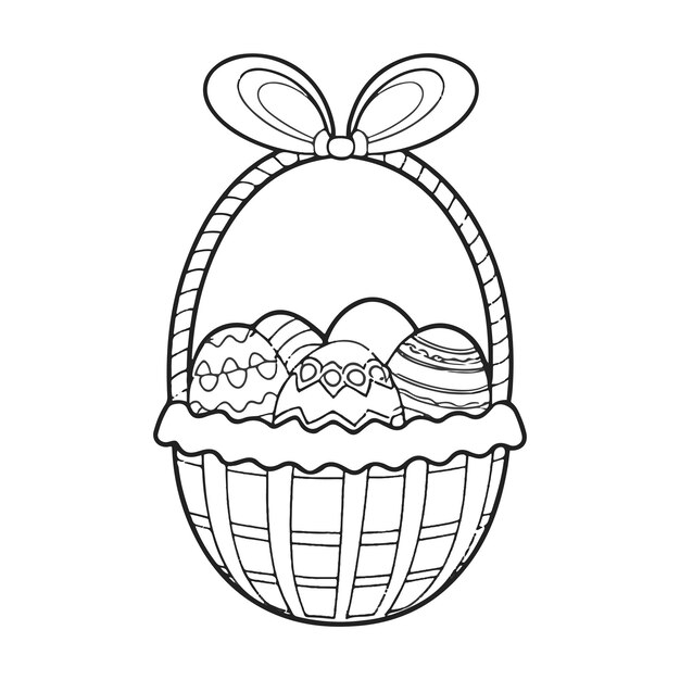 easter egg vector coloring page 606479 1176