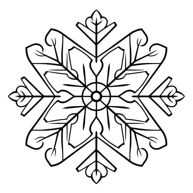 embrace winter with snowflake outline icon vector perfect seasonal designs 1137529 47551