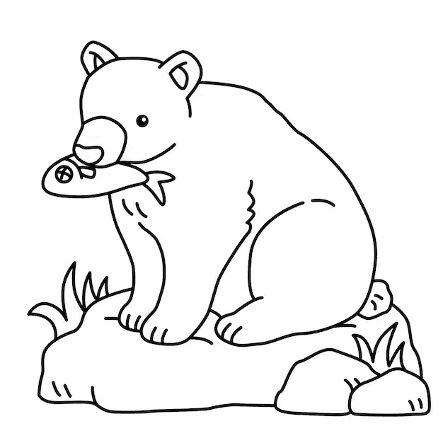 hand drawn bear outline illustration 23 2149265062