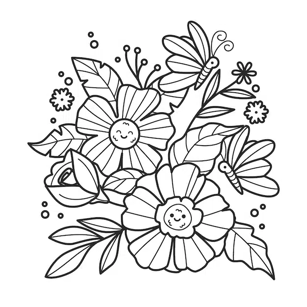 hand drawn floral illustration 23 2151170473