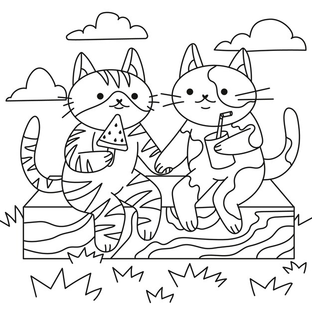 hand drawn kawaii coloring book illustration 23 2149757097