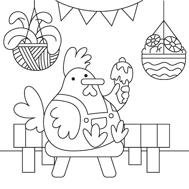 hand drawn kawaii coloring book illustration 23 2149757100