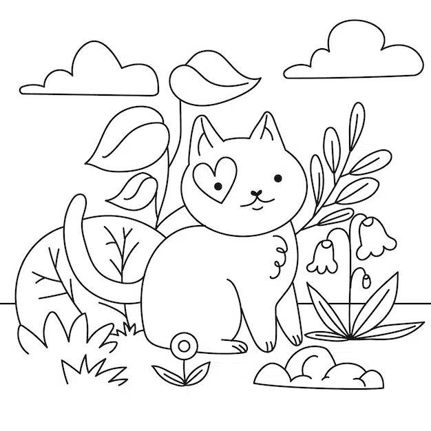 hand drawn kawaii coloring book illustration 23 2149757103