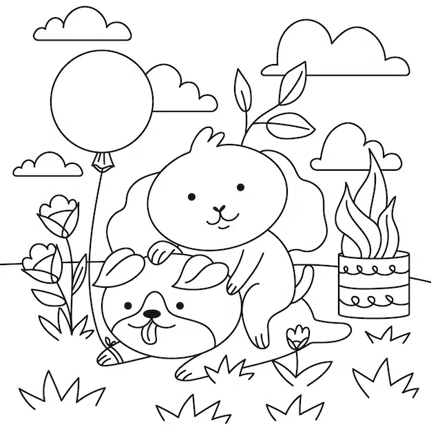 hand drawn kawaii coloring book illustration 23 2149757115