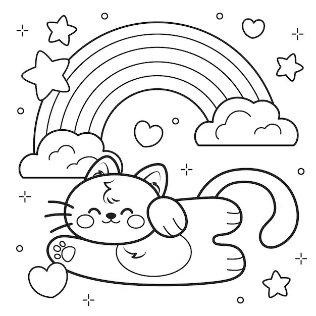 hand drawn kawaii illustration 23 2151193630