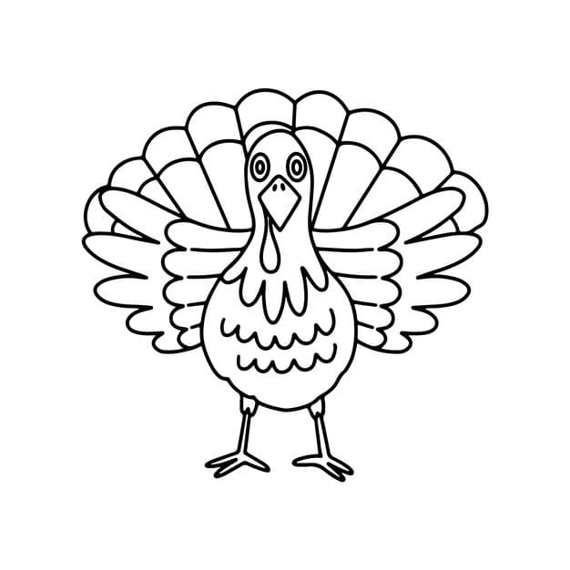 hand drawn turkey outline illustration 23 2149278662