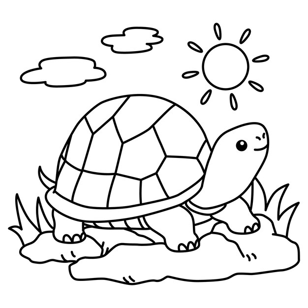 hand drawn turtle outline illustration 23 2149265059