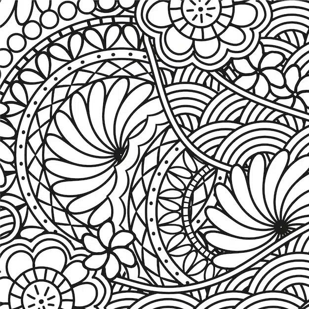 hand drawn zen doodle pattern 23 2150822585