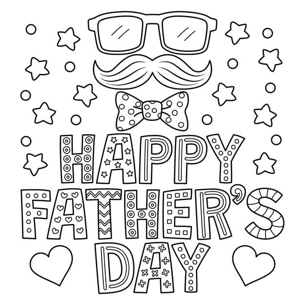 happy fathers day coloring page kids 576561 9171