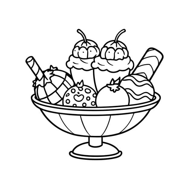 line art drawing ice cream cones ice cream cones 1153121 6974