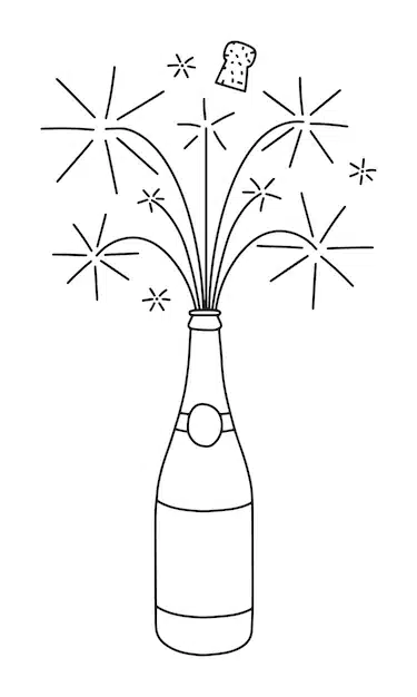 new years eve champagne vector illustration 687646 746