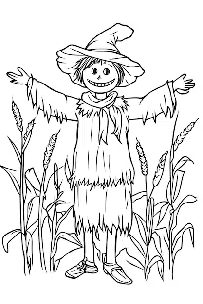 scare cornfield with his arms outstretched 1034574 90059