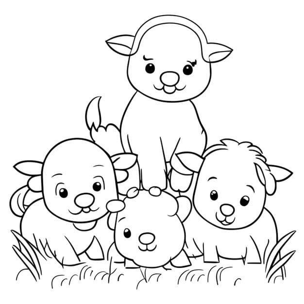 top farm animals coloring pages pictures stock vectors illustrations clip art istock get this 969863 108338