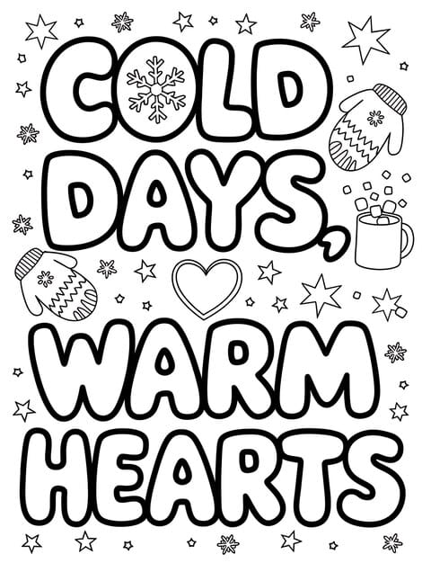 whimsical winterthemed coloring page designs featuring cozy cheerful elements 1191225 39216